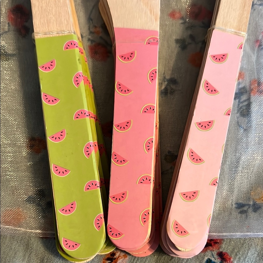 Colorful Wooden Cutlery Set with Watermelon Design - Picture 2 of 6